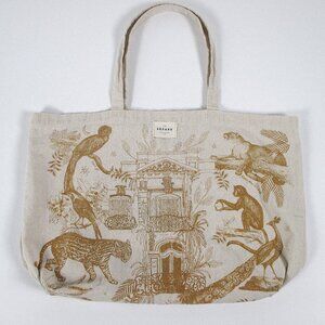 SÉZANE "PARAISO" JUNGLE PRINT TOTE BAG